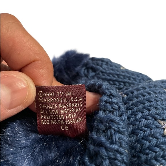 Ty Attic Treasures Orion Blue Bear – Vintage 1993 – With Tags Collectible Plush - Picture 12 of 14